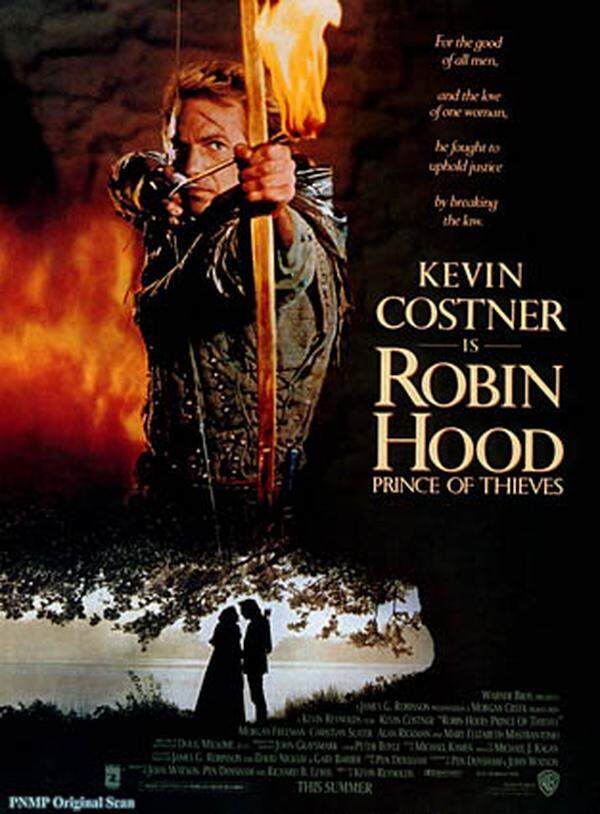 In den Achtzigern war es recht ruhig um Robin Hood: 1991 kamen dafür gleich zwei Filme heraus: Der Fernsehfilm "Robin Hood - Ein Leben für Richard Löwenherz" mit Patrick Bergin und Uma Thurman schaffte es in den USA nicht einmal in die Kinos. Dort regierte "Robin Hood: König der Diebe", mit dem Kevin Costner zum Weltstar wurde.