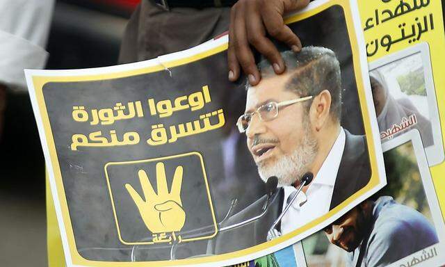 Proteste gegen die Absetzung von Präsident Mohammed Mursi.