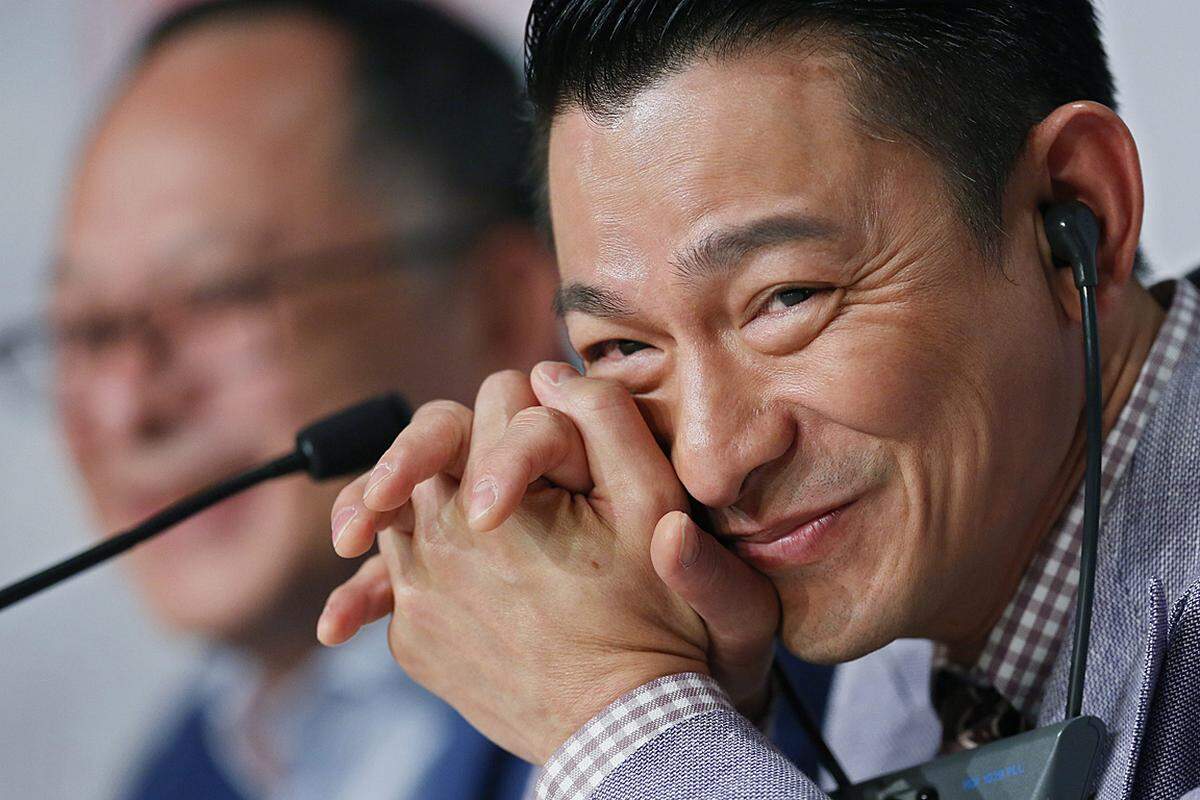 Hongkong-Superstar Andy Lau sieht man seine 51 Jahre wahrlich nicht an. Er reiste mit dem Regisseur seines neuen Streifens "Blind Detective" nach Frankreich.