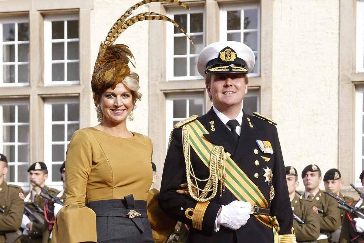 Kronprinz Willem-Alexander und Prinzessin Maxima stärkten ihr den Rücken.