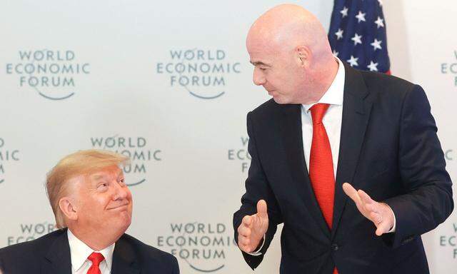 Der US-Präsident und der Fifa-Präsident trafen in Davos aufeinander. 