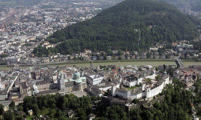 Luftansicht der Stadt Salzburg 