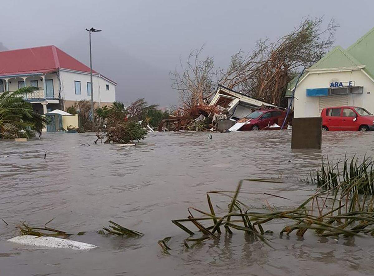 Die zu den Französischen Übersee-Gebieten zählende Insel Saint-Martin am Mittwoch (6. September).