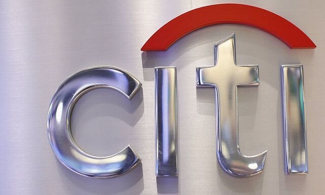 File photo of a Citi sign at the Citigroup stall on the floor of the New York Stock Exchange