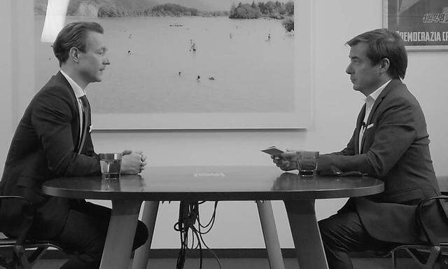 Gernot Blümel im Interview mit Rainer Nowak