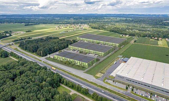 Der Technologie- und Gewerbepark „Panattoni Park Graz Süd“ soll in Hasendorf/Wagna auf einem 100.000 m2 großen Grundstück entstehen. 