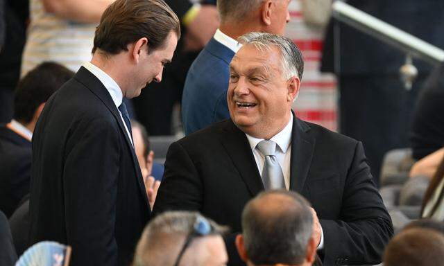 Ex-Kanzler Sebastian Kurz besuchte die Leichtathletik-WM in Budapest.
