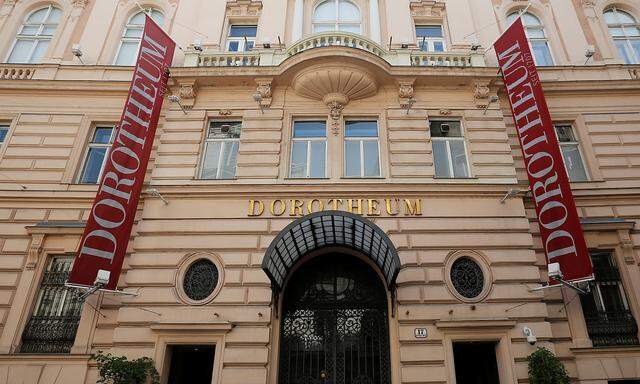 FILE PHOTO: A man enters the Austrian auction house Dorotheum in Vienna