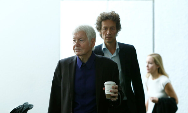 Anton Schlecker mit seinen Kindern Lars und Meike. 