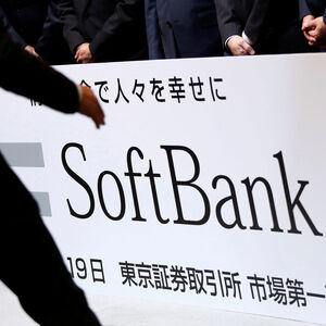 FILE PHOTO: Corp placard is prepared during a ceremony to mark the company's debut on the Tokyo Stock Exchange in Tokyo