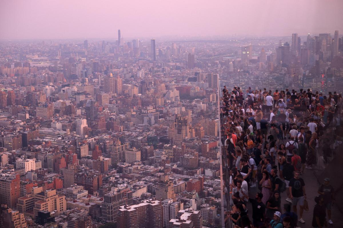 5. September. Ein Blick über New York.