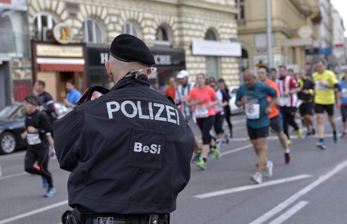 Die Polizei hatte das Sicherheitskonzept für den Wien-Marathon aufgrund der Terroranschläge in der Vergangenheit adaptiert.