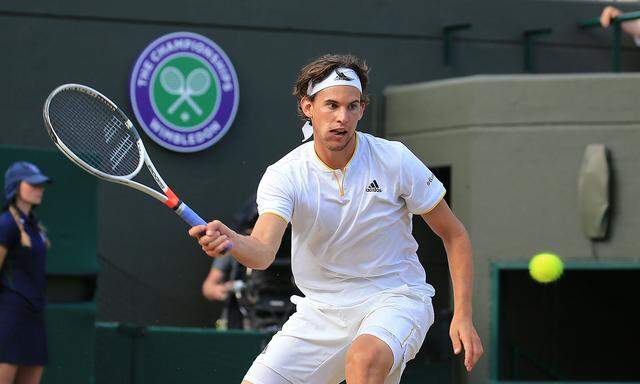 Dominic Thiem in Wimbledon