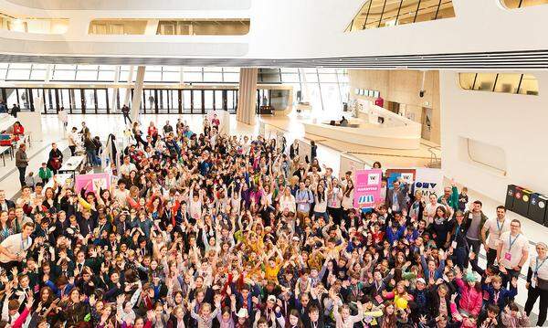 Rund 400 Volksschüler aus 16 Volksschulen waren beim Markttag dabei.