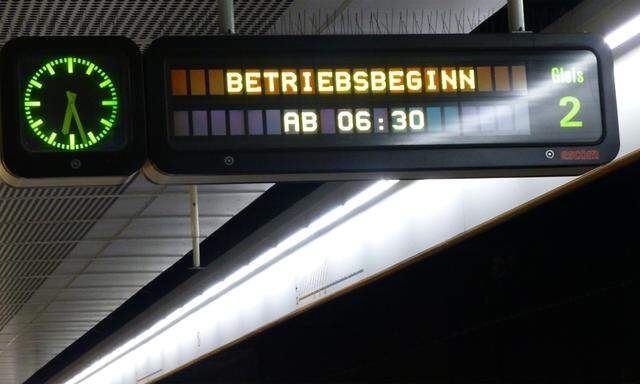 Erst ab 6.30 Uhr fuhren in Wien die U-Bahnen.