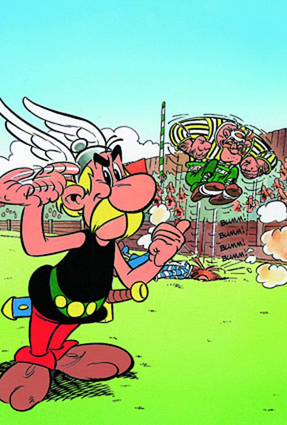 Ein Held sollte Asterix werden, da waren sich die beiden Erfinder einig. "Albert wollte Asterix erst nach traditioneller Vorstellung als heldenhaften Muskelmann zeichnen", erinnert sich René Goscinny später. "Meine Idee war genau das Gegenteil: ich wollte einen Antihelden, einen kleinen Kerl." Genau das wurde Asterix auch - ein moderner David, der ganz schön stark werden kann.