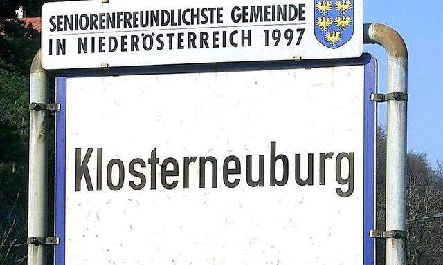 Klosterneuburg zählt bislang zu Niederösterreich.