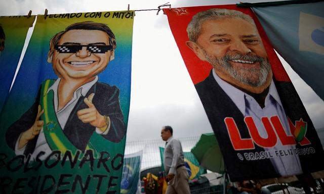 Wahlkampffinale in Brasilien. Im Duell um die Spitze: Amtsinhaber Bolsonaro und Ex-Präsident Lula da Silva.