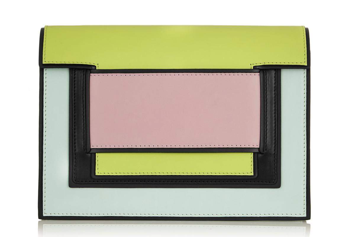 Clutch in Colourblockoptik von Pierre Hardy.