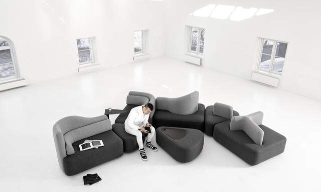 Rashids Sofa „Ottawa“ lässt sich flexibel gestalten und arrangieren.