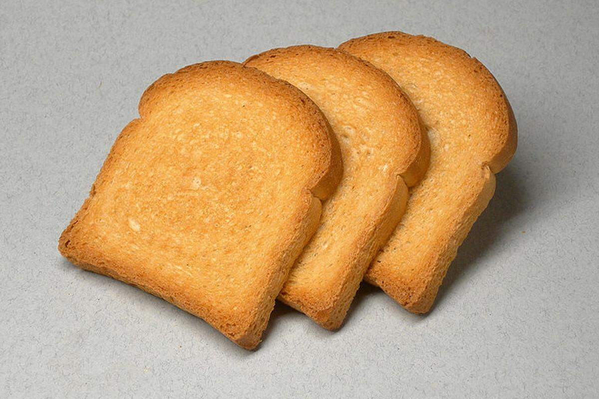 Das zweifach gebackene Brot wird auch auch im englischsprachigen Raum als Zwieback gegessen.