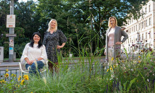 Kassandra Steiner, Ulrike Grabmair und Cornelia Dittmar (v. r.) wollen Betroffenen Mut machen.