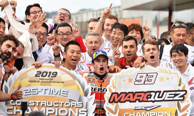 Marc Márquez feierte beim Grand Prix von Japan in Motegi am Sonntag seinen 10. Moto-GP-Sieg der Saison.