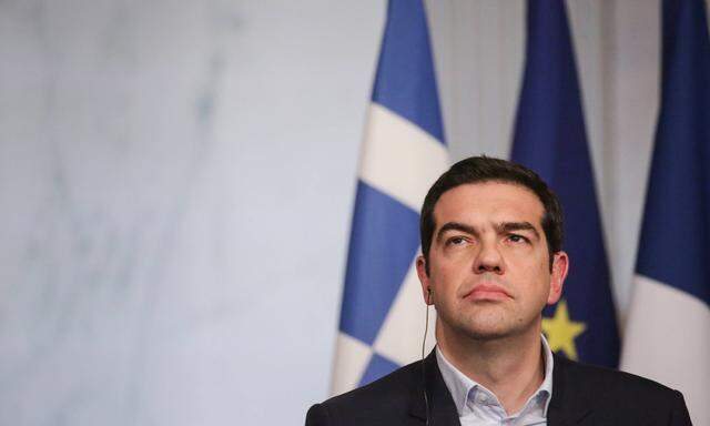 Alexis TSIPRAS Franz�sischer Pr�sident empf�ngt den neu gew�hlten Ministerpr�sidenten Griechenland