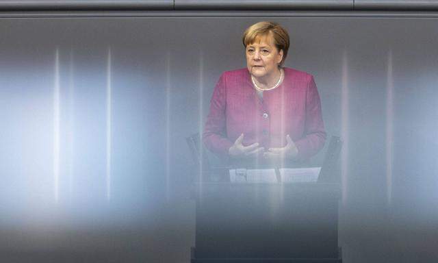 Angela Merkel in der Generaldebatte zum Bundeshaushalt