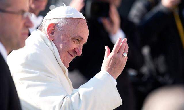 Rom Vatikan 18 12 2013 Papst Franziskus I bei der woechentlichen Generalaudienz auf dem Petersplat