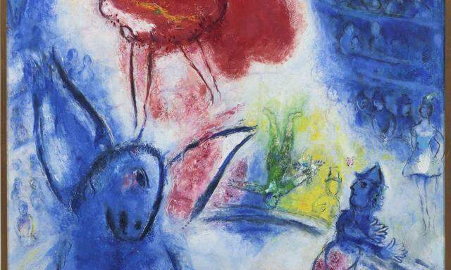 „Der Zirkus – Der Reiter“ von Marc Chagall aus dem Jahr 1957 am Stand von Thomas Salis gehört zu den Höhepunkten der diesjährigen Tefaf.