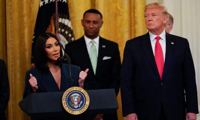 Kim Kardashian auf Besuch bei Donald Trump