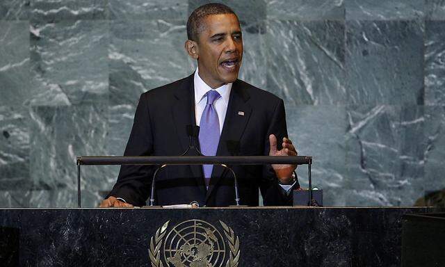 Obama vor der UN-Generalversammlung in New York.