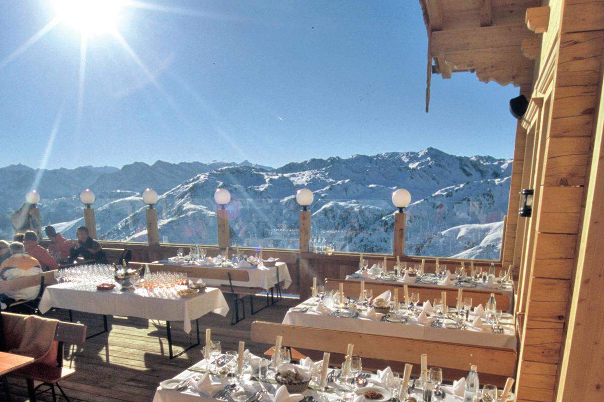 Die Kristallhütte wurde als beste Skihütte der Welt ausgezeichnet.