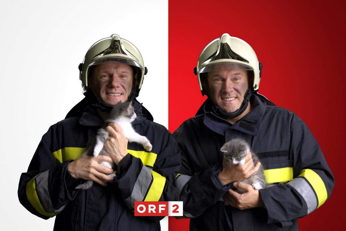 Bei den Gesichtern, die das Senderimage prägen sollen, setzt man bei ORF 2, anders als bei ORF eins, nicht auf hauseigene Prominente, sondern auf "normale Menschen".