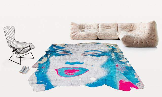 Organisch. Motive von Andy Warhol auf handgeknüpften ­Teppichen von Calle Henzel.