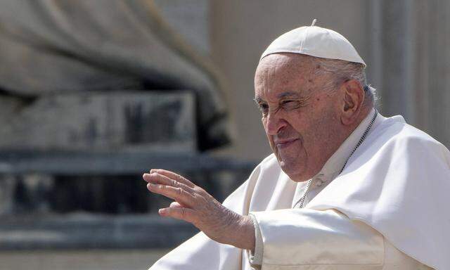 Papst Franziskus am vergangenen Mittwoch bei der Generalaudienz am Petersplatz..