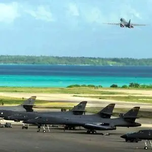 Bomber der US Air Force auf Diego Garcia (Archivbild). 