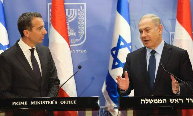 Christian Kern (li.) wurde von Benjamin Netanjahu in Israel empfangen - im Gegensatz zum deutschen Außenminister.