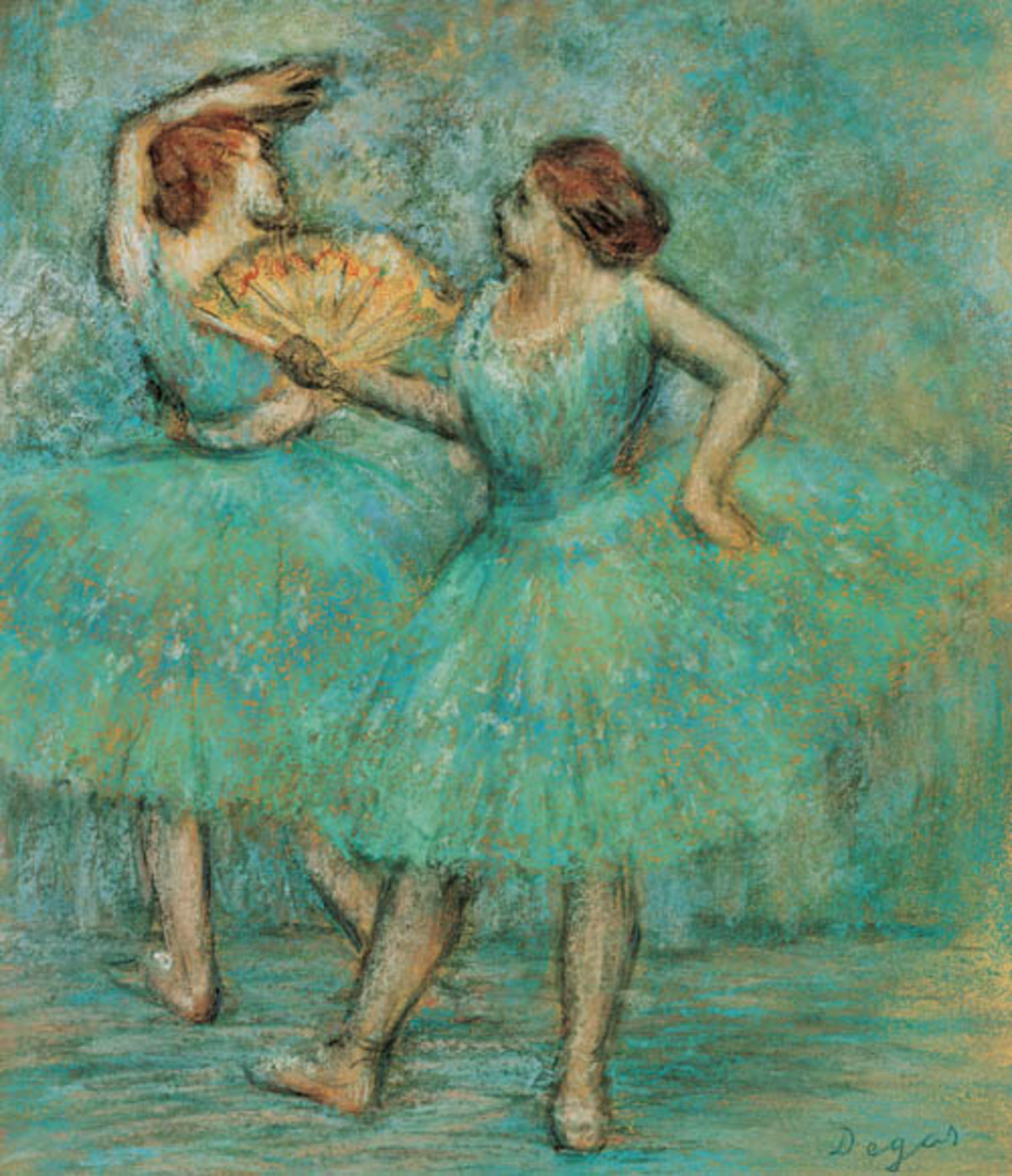 Edgar Degas: Zwei Tänzerinnen, um 1905