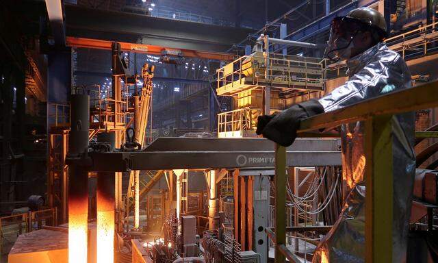 Die russischen Stahlproduzenten schwimmen derzeit im Geld. Im Bild: Das Werk des Konzerns Severstal in Tscherepowez. 