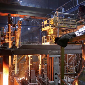 Die russischen Stahlproduzenten schwimmen derzeit im Geld. Im Bild: Das Werk des Konzerns Severstal in Tscherepowez. 