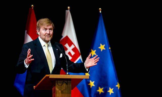 König Willem-Alexander bei einer Rede am 8. März.