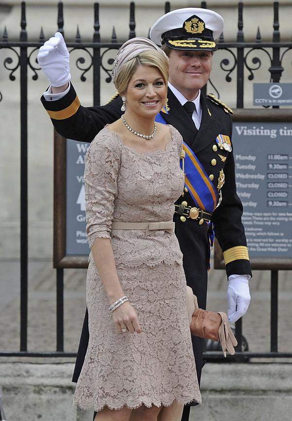 Kronprinz Willem-Alexander und seine Frau, Prinzessin Maxima aus den Niederlanden.