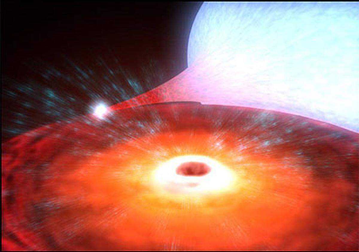 Das kleinste Schwarze Loch hat etwa vier mal die Masse der Sonne und ist Teil des XTE J1650-500 Systems.