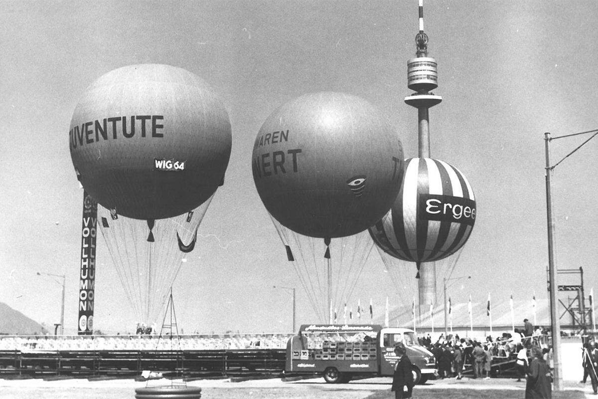 Am 17. Mai 1964 fuhren am Rande der Gartenschau auch die Ballons um die Wette. Nach dem Start am WIG-Gelände ging es um das "Goldene Edelweiss".