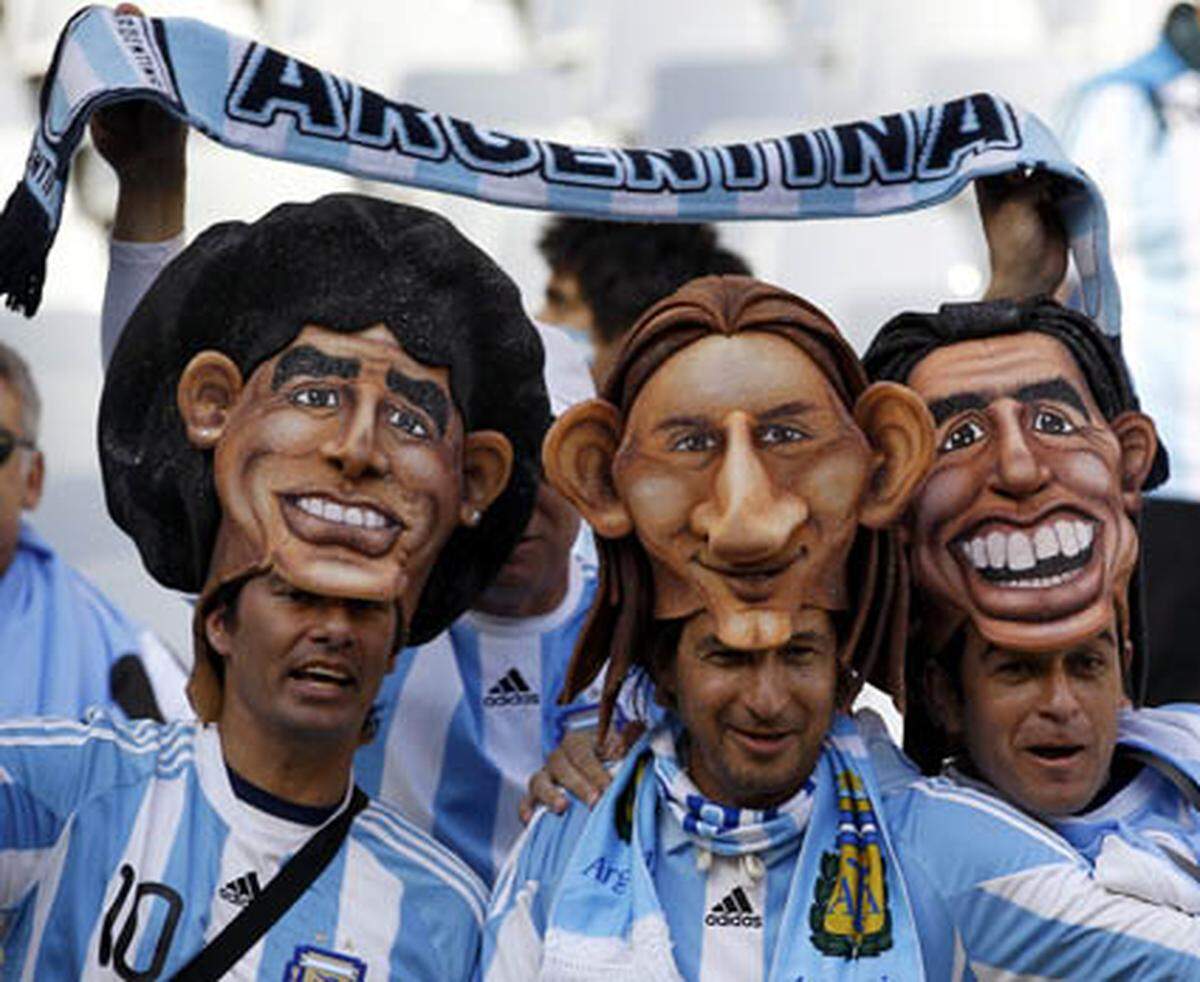 Wenn die argentinischen Kicker so kreativ wie ihre Fans gewesen wären, dann würde die Sache vielleicht anders aussehen.