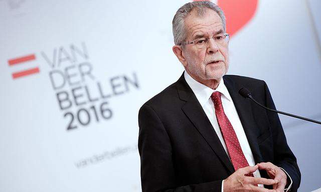 Präsidentschaftskandidat Alexander Van der Bellen