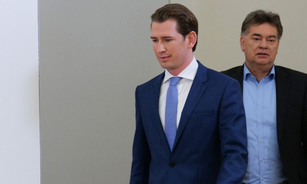 Sebastian Kurz und Werner Kogler. 