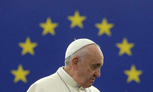 Papst Franziskus sprach vor den EU-Abgeordneten in Straßburg.